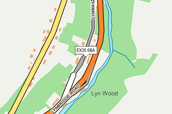 EX35 6BA map - OS OpenMap – Local (Ordnance Survey)