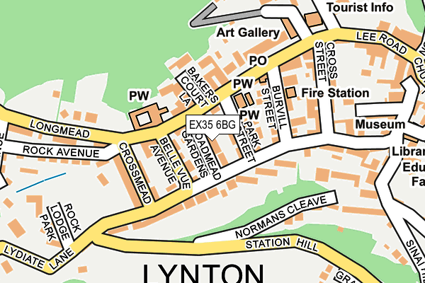 EX35 6BG map - OS OpenMap – Local (Ordnance Survey)