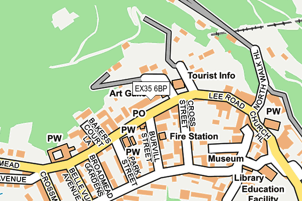 EX35 6BP map - OS OpenMap – Local (Ordnance Survey)