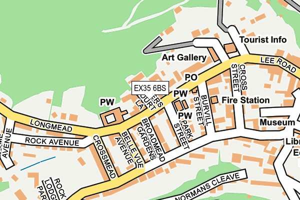 EX35 6BS map - OS OpenMap – Local (Ordnance Survey)