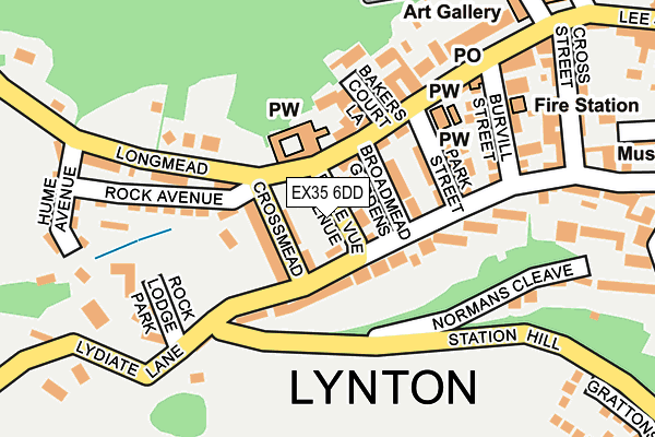 EX35 6DD map - OS OpenMap – Local (Ordnance Survey)