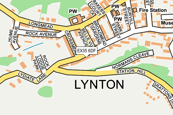 EX35 6DF map - OS OpenMap – Local (Ordnance Survey)