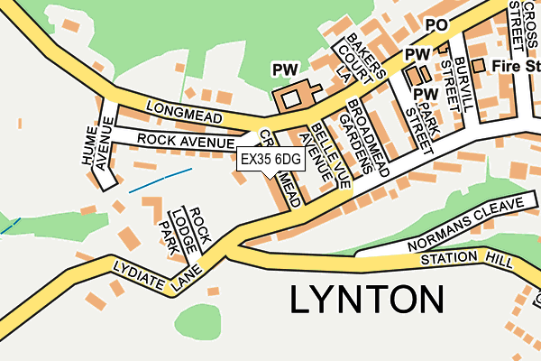 EX35 6DG map - OS OpenMap – Local (Ordnance Survey)