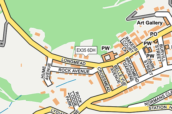 EX35 6DH map - OS OpenMap – Local (Ordnance Survey)