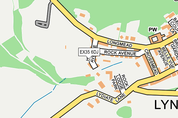 EX35 6DJ map - OS OpenMap – Local (Ordnance Survey)
