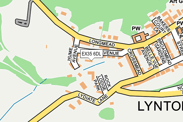 EX35 6DL map - OS OpenMap – Local (Ordnance Survey)