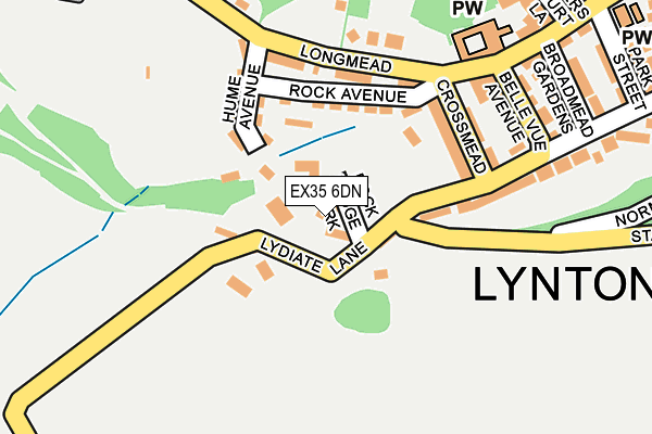 EX35 6DN map - OS OpenMap – Local (Ordnance Survey)