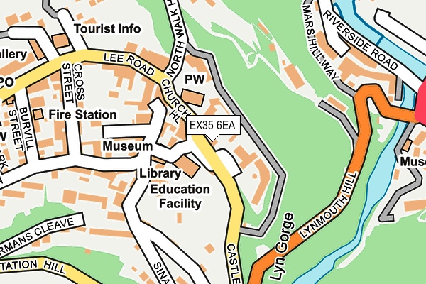 EX35 6EA map - OS OpenMap – Local (Ordnance Survey)