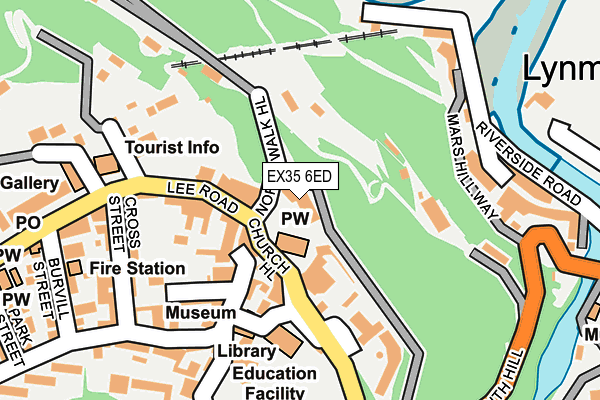 EX35 6ED map - OS OpenMap – Local (Ordnance Survey)