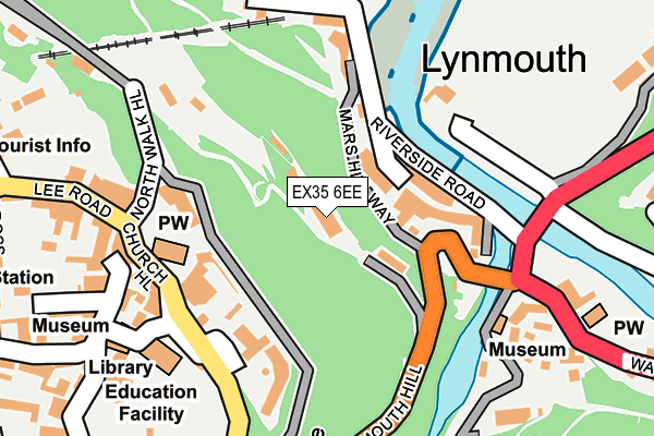 EX35 6EE map - OS OpenMap – Local (Ordnance Survey)