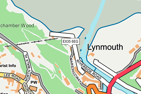 EX35 6EG map - OS OpenMap – Local (Ordnance Survey)