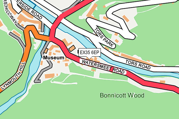 EX35 6EP map - OS OpenMap – Local (Ordnance Survey)