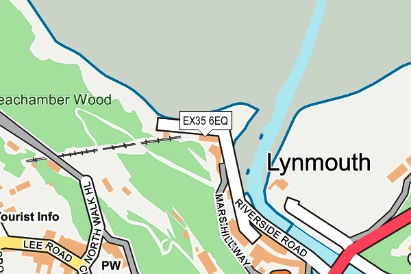 EX35 6EQ map - OS OpenMap – Local (Ordnance Survey)