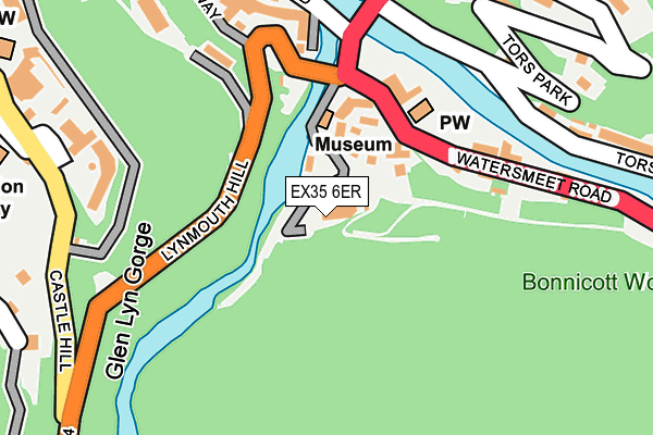 EX35 6ER map - OS OpenMap – Local (Ordnance Survey)