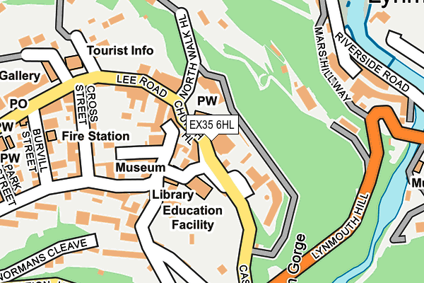 EX35 6HL map - OS OpenMap – Local (Ordnance Survey)