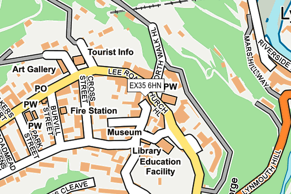 EX35 6HN map - OS OpenMap – Local (Ordnance Survey)