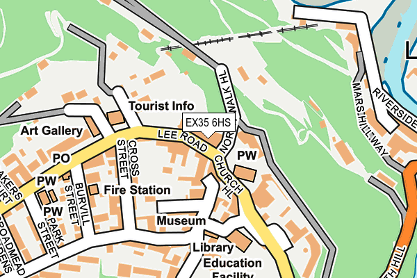 EX35 6HS map - OS OpenMap – Local (Ordnance Survey)