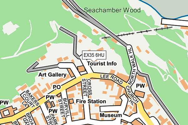 EX35 6HU map - OS OpenMap – Local (Ordnance Survey)