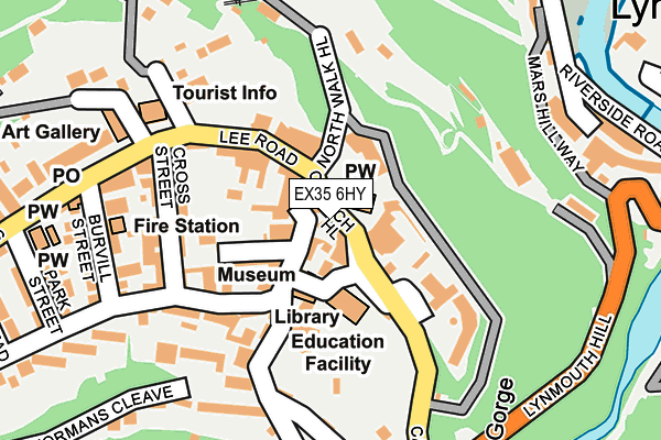 EX35 6HY map - OS OpenMap – Local (Ordnance Survey)