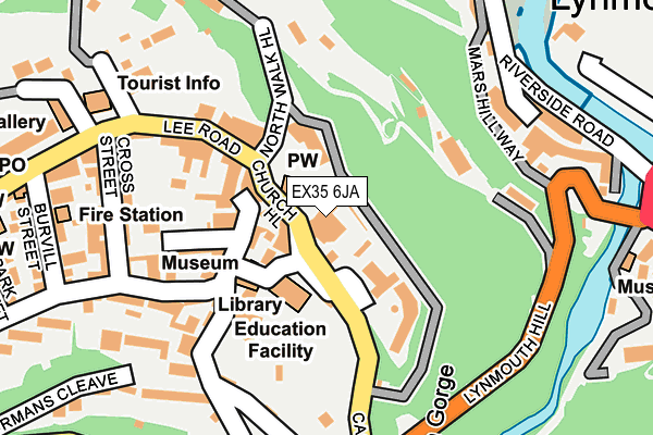 EX35 6JA map - OS OpenMap – Local (Ordnance Survey)