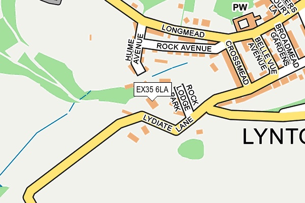 EX35 6LA map - OS OpenMap – Local (Ordnance Survey)