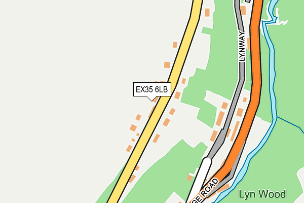 EX35 6LB map - OS OpenMap – Local (Ordnance Survey)