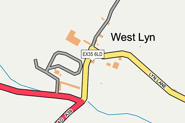 EX35 6LD map - OS OpenMap – Local (Ordnance Survey)