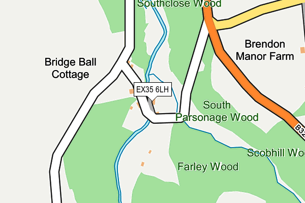 EX35 6LH map - OS OpenMap – Local (Ordnance Survey)