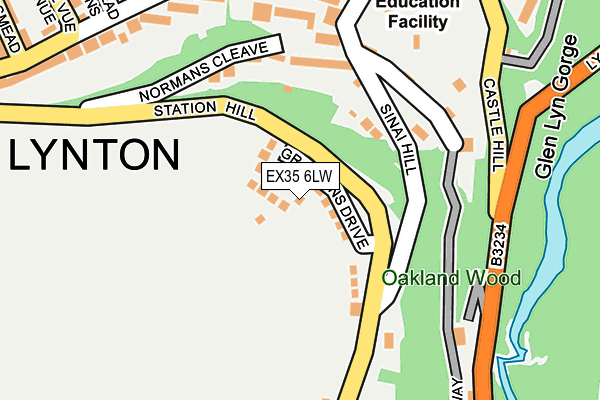 EX35 6LW map - OS OpenMap – Local (Ordnance Survey)