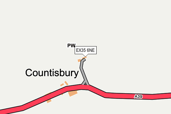 EX35 6NE map - OS OpenMap – Local (Ordnance Survey)