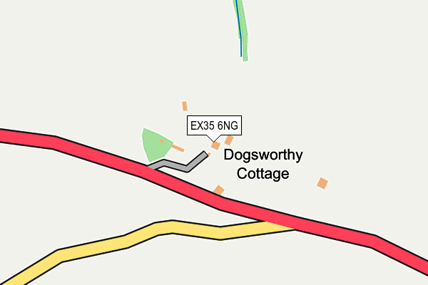 EX35 6NG map - OS OpenMap – Local (Ordnance Survey)