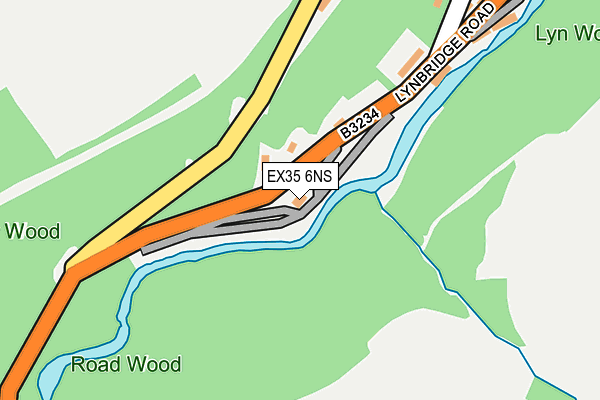 EX35 6NS map - OS OpenMap – Local (Ordnance Survey)