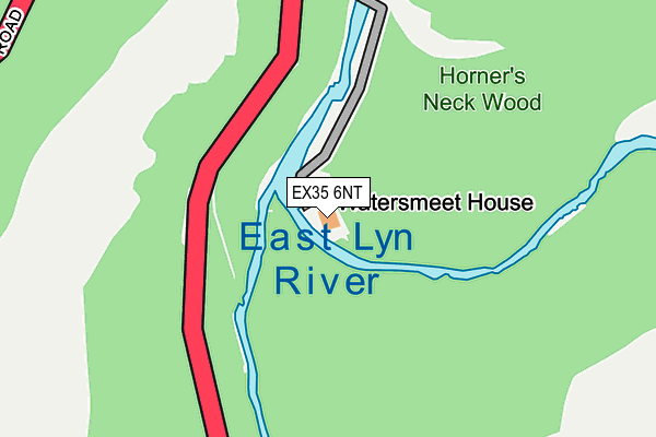 EX35 6NT map - OS OpenMap – Local (Ordnance Survey)
