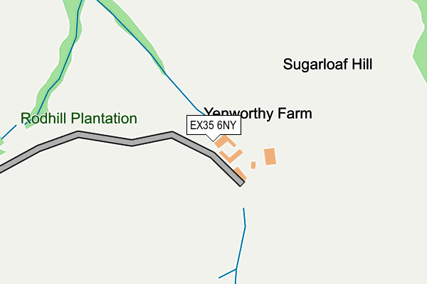 EX35 6NY map - OS OpenMap – Local (Ordnance Survey)