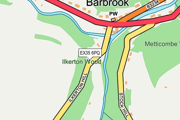 EX35 6PQ map - OS OpenMap – Local (Ordnance Survey)