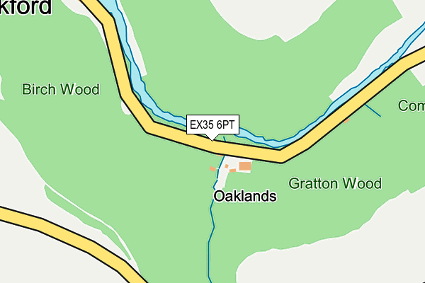 EX35 6PT map - OS OpenMap – Local (Ordnance Survey)