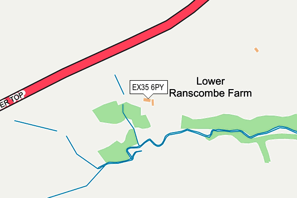 EX35 6PY map - OS OpenMap – Local (Ordnance Survey)