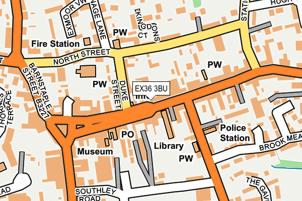 EX36 3BU map - OS OpenMap – Local (Ordnance Survey)