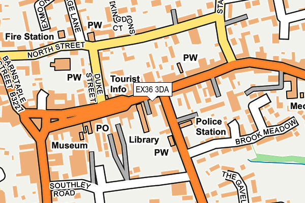 EX36 3DA map - OS OpenMap – Local (Ordnance Survey)