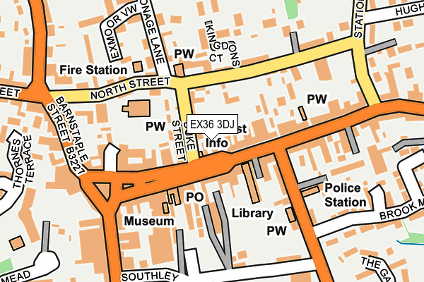 EX36 3DJ map - OS OpenMap – Local (Ordnance Survey)