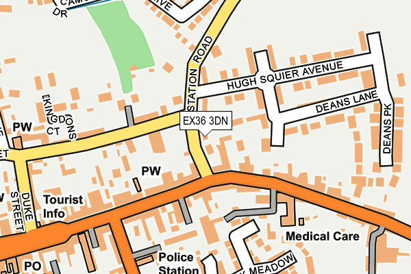 EX36 3DN map - OS OpenMap – Local (Ordnance Survey)