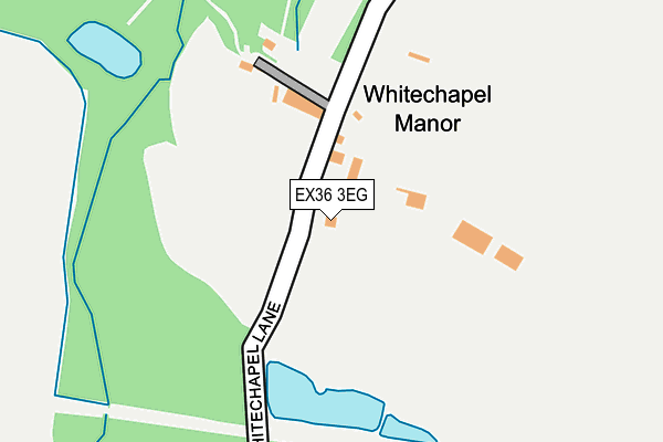 EX36 3EG map - OS OpenMap – Local (Ordnance Survey)