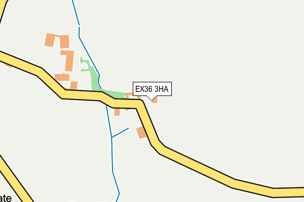 EX36 3HA map - OS OpenMap – Local (Ordnance Survey)