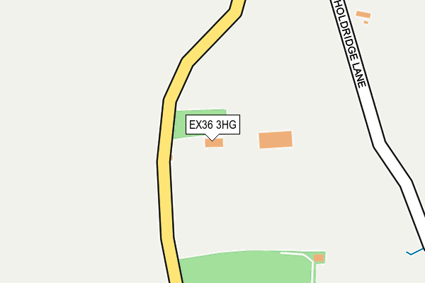 EX36 3HG map - OS OpenMap – Local (Ordnance Survey)