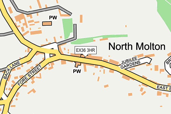 EX36 3HR map - OS OpenMap – Local (Ordnance Survey)