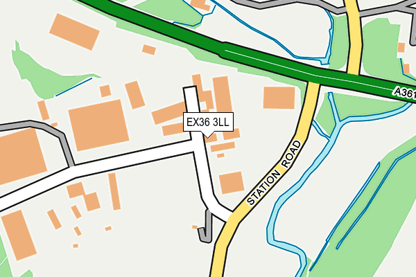 EX36 3LL map - OS OpenMap – Local (Ordnance Survey)