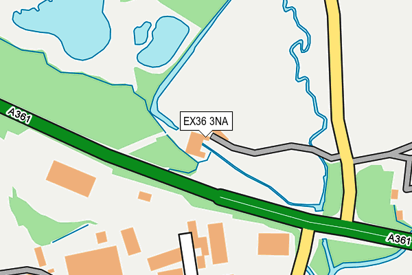 EX36 3NA map - OS OpenMap – Local (Ordnance Survey)