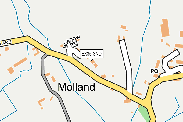 EX36 3ND map - OS OpenMap – Local (Ordnance Survey)