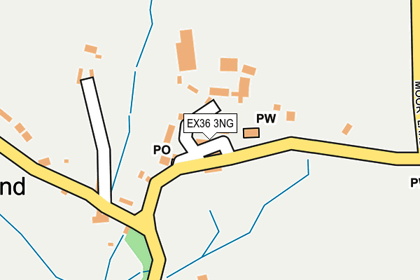 EX36 3NG map - OS OpenMap – Local (Ordnance Survey)