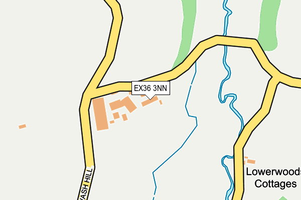 EX36 3NN map - OS OpenMap – Local (Ordnance Survey)